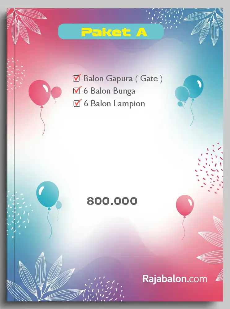 paket dekorasi balon